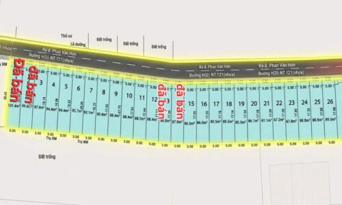 Đất bán mặt tiền đường Xuân Thới Thượng 26, diện tích 5 x 19m, giá 4,1 tỷ (có 27 lô).